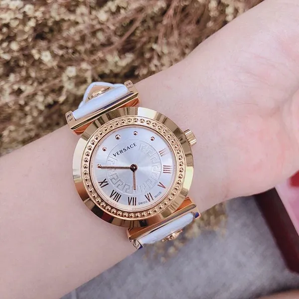 Đồng Hồ Nữ Versace Vanity Swiss White Croco Women's Watch P5Q80D001S001 Màu Trắng - Đồng hồ - Vua Hàng Hiệu