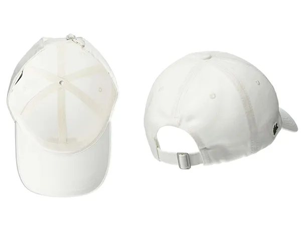 Mũ Lacoste Men's Multicolor Logo Cotton Cap In White Màu Trắng