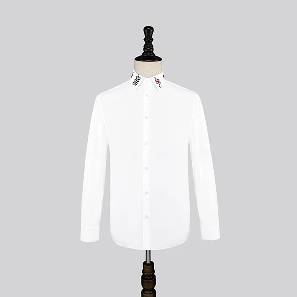 Áo Sơ Mi Gucci Cotton Shirt With Symbols Màu Trắng Size S