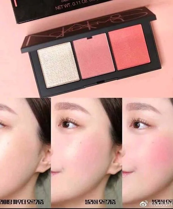 Bảng Phấn Má Hồng Nars Orgasm X Cheek Palette 3 Màu 9.9g