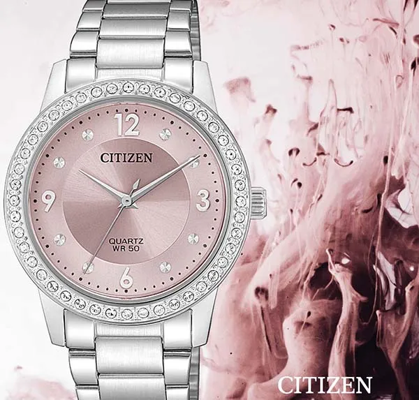 Đồng Hồ Nữ Citizen EL309081X Accented Crystal Watch 35mm
