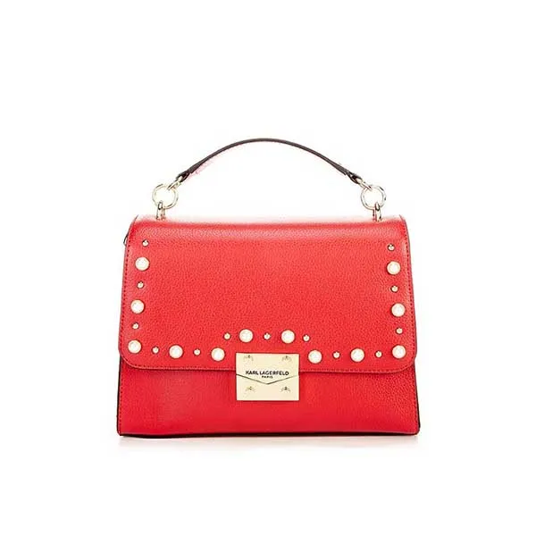 Túi Xách Karl Lagerfeld Corinne Pearl Studded Top Handle Shoulder Bag