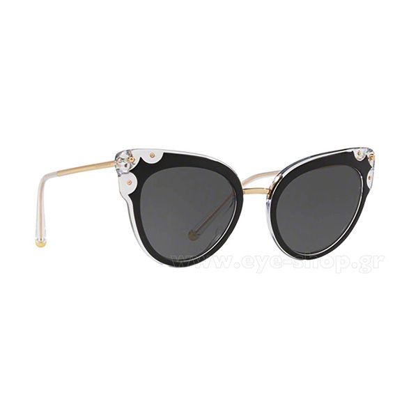 Kính Mát Nữ Dolce Gabbana D&G Sunglasses Women Sunglasses 4340 675/87 - Size 51 Màu Đen - 3