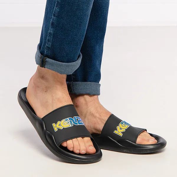 Dép Kenzo Street Style Plain Shower Sandals Màu Đen