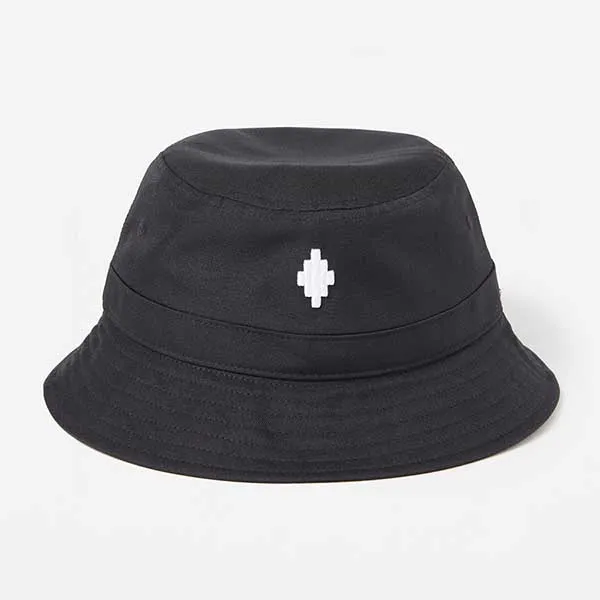 Mũ Marcelo Burlon County Of Milan Embroidered Logo Bucket Hat Màu Đen