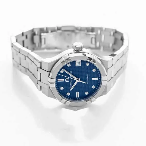 Đồng Hồ Nữ Maurice Lacroix AI6006-SS002-450-1 Aikon Automatic Blue Dial Diamond Indexes Ladies - Đồng hồ - Vua Hàng Hiệu
