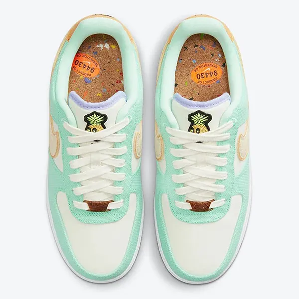 Giày Thể Thao Nike Air Force 1 Low Happy Pineapple CZ0268-300 Màu Xanh Ngọc Size 37.5