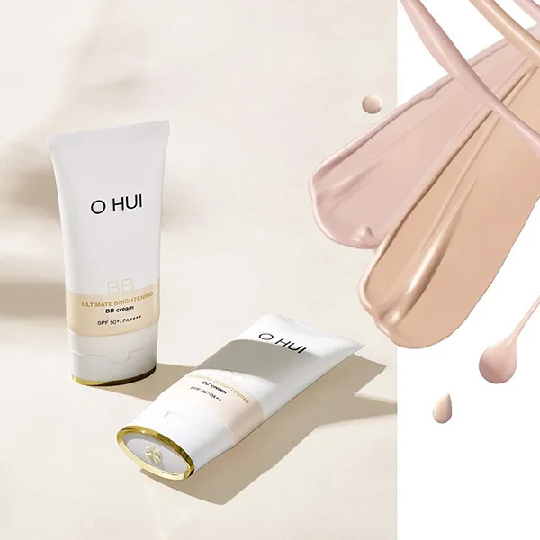Set Kem Nền Ohui Ultimate Brightening BB Cream 45ml Và Sữa Rửa Mặt Ohui Miracle Moisture Cleansing Foam 40ml