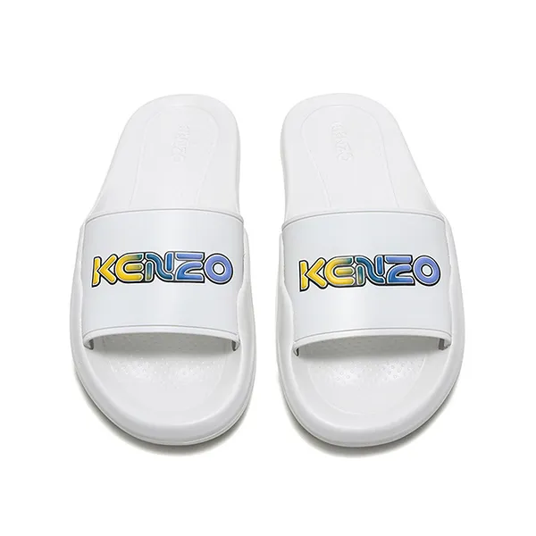 Dép Kenzo Street Style Plain Logo Shower Sandals Màu Trắng - Dép - Vua Hàng Hiệu