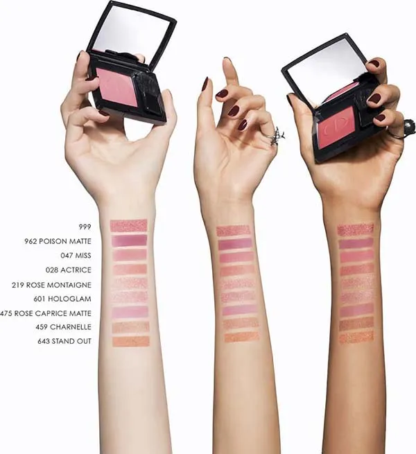 Phấn Má Hồng Dior Rouge Blush 520 Feel Good Satin Màu Hồng 6,7g