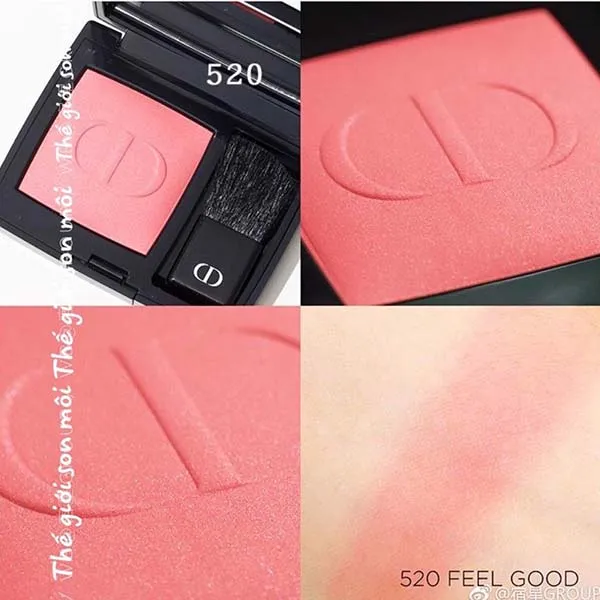 Phấn Má Hồng Dior Rouge Blush 520 Feel Good Satin Màu Hồng 6,7g