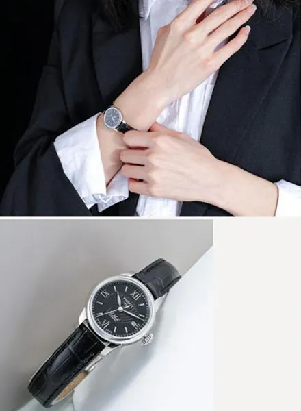 Đồng Hồ Nữ Tissot Le Locle Automatic Lady T41.1.123.57 Màu Đen