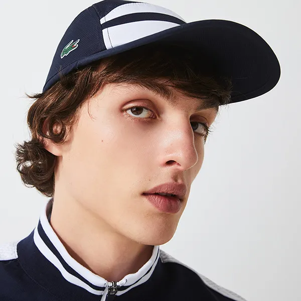 Mũ Lacoste Men’s Sport Lightweight Colorblock Tennis Cap Màu Xanh Navy