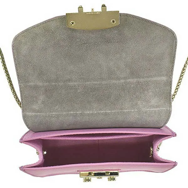 Túi Xách Furla Shoulder Bag Metropolis Mini Crossbody BGZ7 Orchidea D OR9 Màu Hồng Tím - Túi xách - Vua Hàng Hiệu
