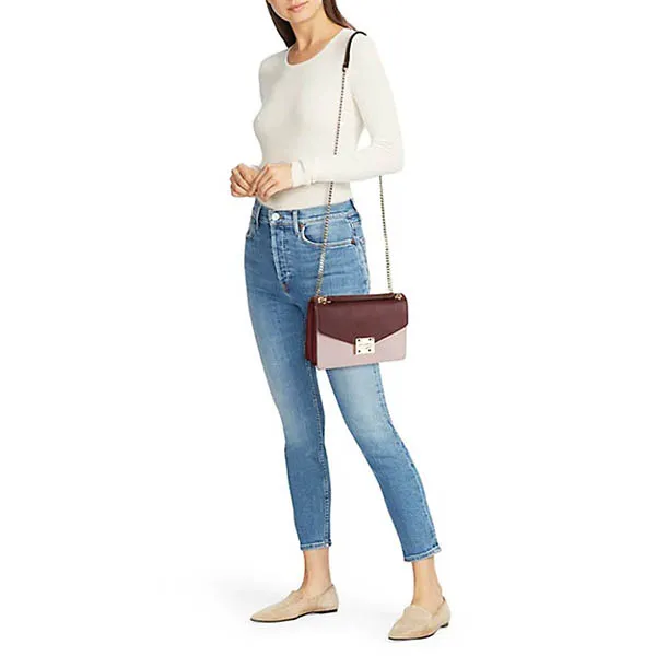 Túi Xách Karl Lagerfeld Saff Colorblock Leather Shoulder Bag