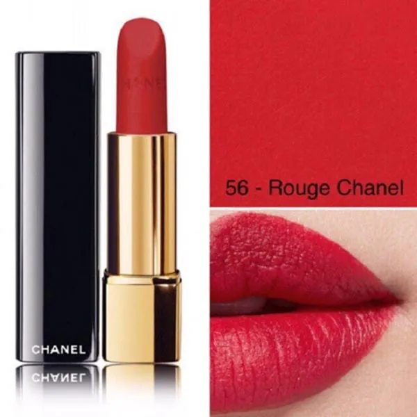 Son Chanel Rouge Allure Velvet 56 Rouge Charnel Màu Đỏ Tươi - 1