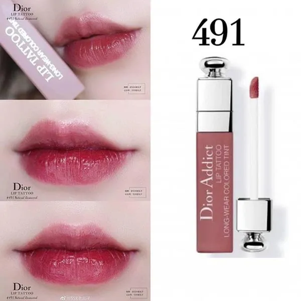 Son Dior 491 Natural Rosewood  Hồng Nâu Hot Nhất Addict Lip Tint