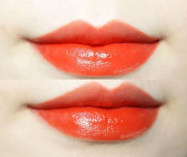 Son Lancôme L'absolu Rouge Màu 172 Impatiente Cream Màu Cam Đỏ