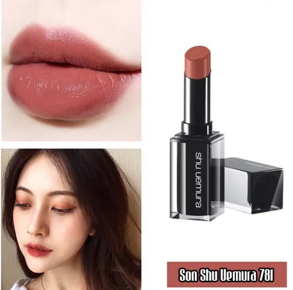 Son Shu Uemura Rouge Unlimited Supreme Matte 781 Màu Đỏ Đất - Son Môi - Vua Hàng Hiệu