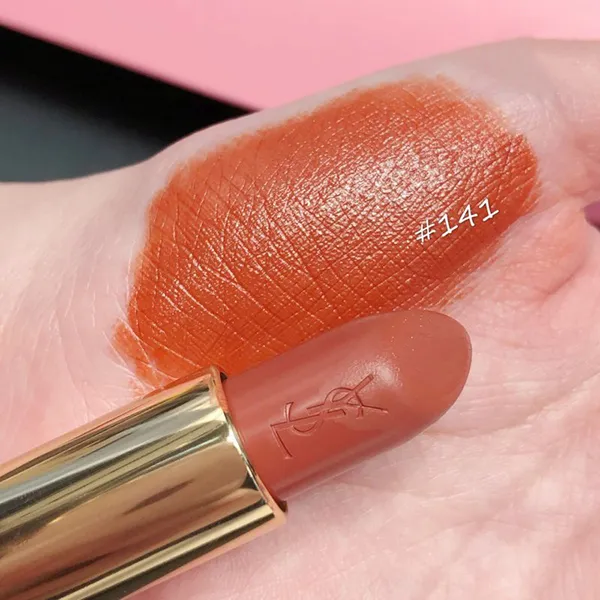 Son Yves Saint Laurent YSL Rouge Pur Couture 141 Pumpkin Explosif Màu Cam Cháy - Son Môi - Vua Hàng Hiệu