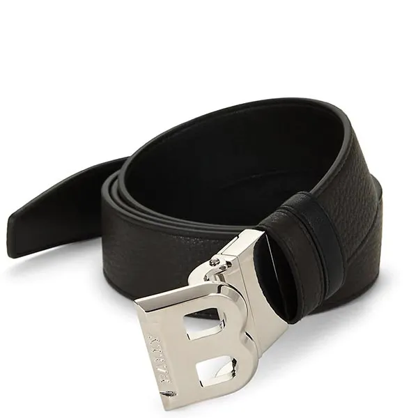 Thắt Lưng Bally B-Buckle Leather Belt Màu Đen - Thắt lưng - Vua Hàng Hiệu