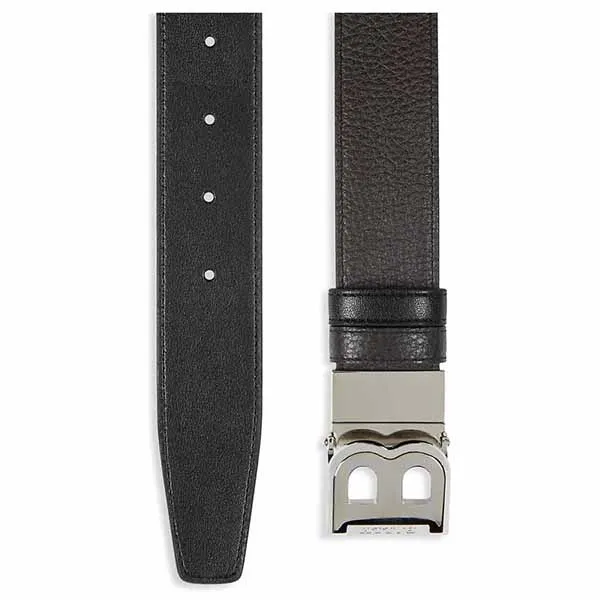 Thắt Lưng Bally B-Buckle Leather Belt Màu Đen - Thắt lưng - Vua Hàng Hiệu