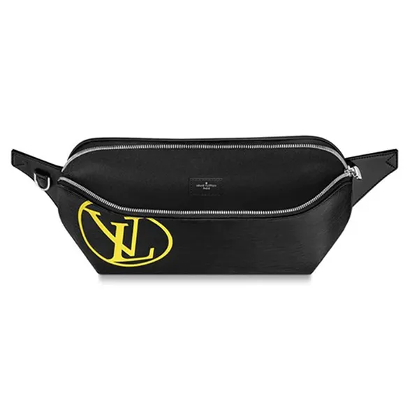 Túi Xách Louis Vuitton LV Bumbag Epi Initials Black/Acid Màu Đen