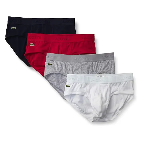 Set Quần Lót Lacoste Men's Essentials Classic 4 Pack Cotton Briefs Size XS - Thời trang - Vua Hàng Hiệu