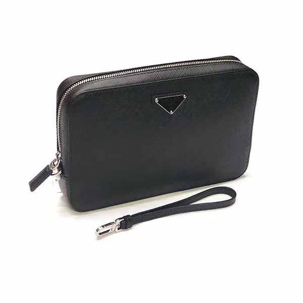 Túi Xách Prada Leather Clutch Màu Đen - Túi xách - Vua Hàng Hiệu