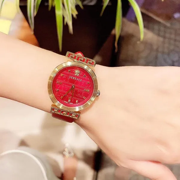 Đồng Hồ Versace Meander Watch, 37mm VELW00320 Màu Đỏ
