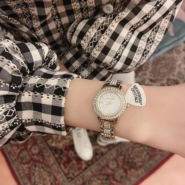 Đồng Hồ Anne Klein Auartz White Dial Ladies Watch Set AK/3334WHST