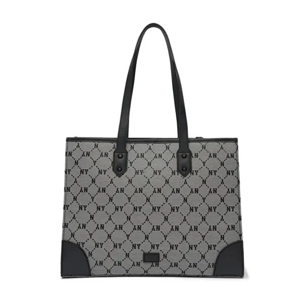 Túi Xách MLB Monogram Diamond Jacquard Shopper Bag New York Yankees 3AORL021N-50GRS Màu Xám