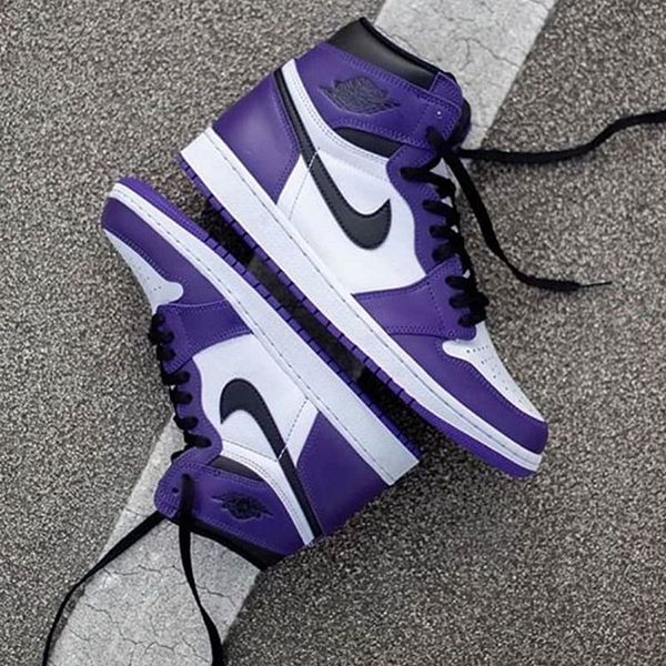 Giày Nike Air Jordan 1 Retro High OG Court Purple 2.0 555088-500 Phối Màu Size 41 - 1