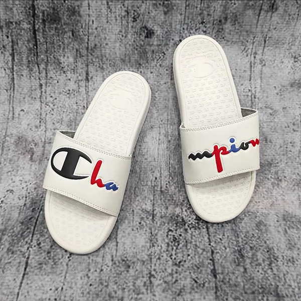 Dép Champion White/White CPS10328W Màu Trắng