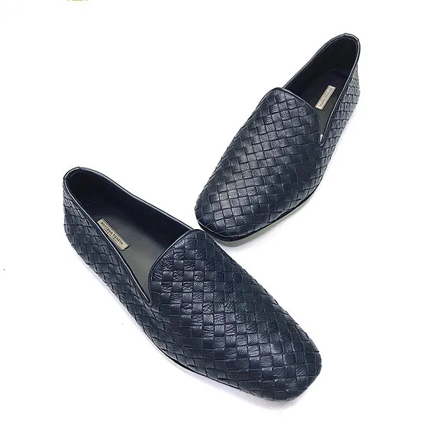 Giày Lười Bottega Veneta Navy Calfskin Loafer Màu Xanh Navy - Giày - Vua Hàng Hiệu