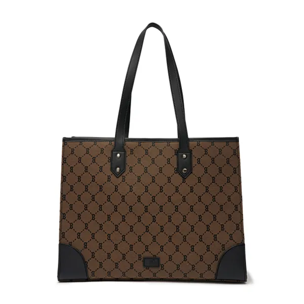 Túi Xách MLB Monogram Diamond Jacquard Boston Red Sox 3AORL021N-43BGD Màu Nâu - Túi xách - Vua Hàng Hiệu
