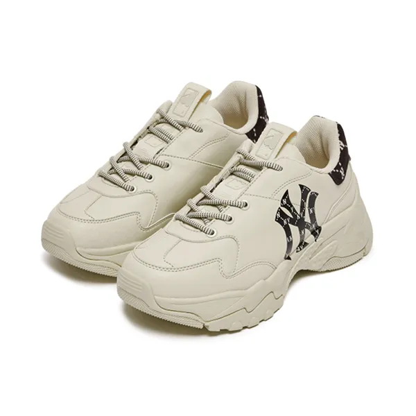 Giày MLB Bigball Chunky Mono Heel New York Yankees 3ASHCM11N-50BKS Màu Trắng Đục Size 250