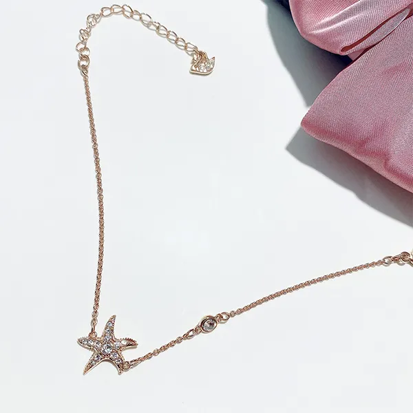 Vòng Đeo Tay Swarovski Star Bracelet Màu Vàng Hồng
