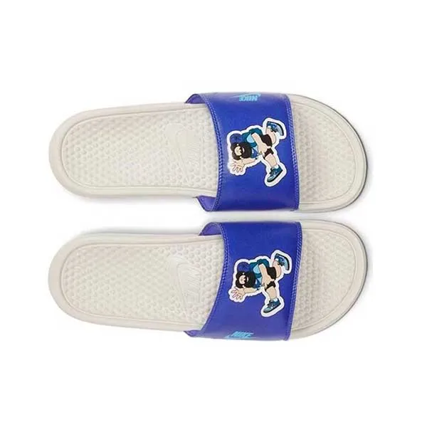Dép Nike Benassi JDI Print Slide 'Hiker Cartoon - Light Bone' 631261038 Size 41
