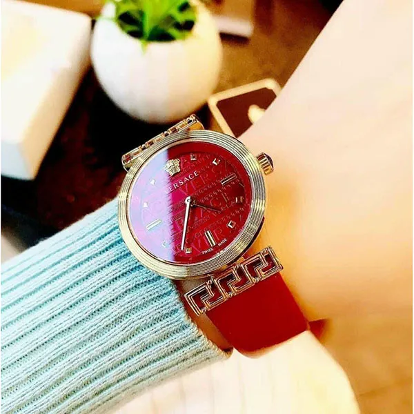 Đồng Hồ Versace Meander Watch, 37mm VELW00320 Màu Đỏ