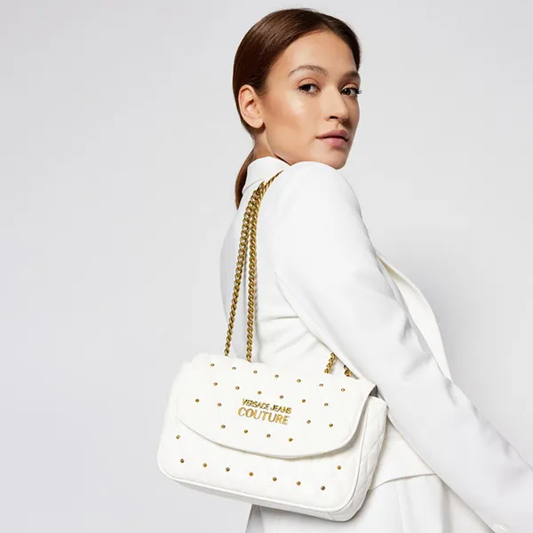 Túi Xách Versace Jeans Couture Handbag Màu Trắng