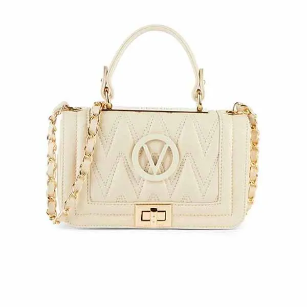 Túi Xách Valentino Women's Beatriz Quilted Chevron Leather Shoulder Bag Milk In White Màu Trắng - Túi xách - Vua Hàng Hiệu