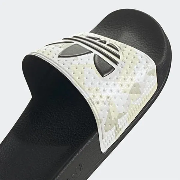 Dép Adidas Mens Adilette Camo Sand Black Slide Sandals FW4391 Size 40.5