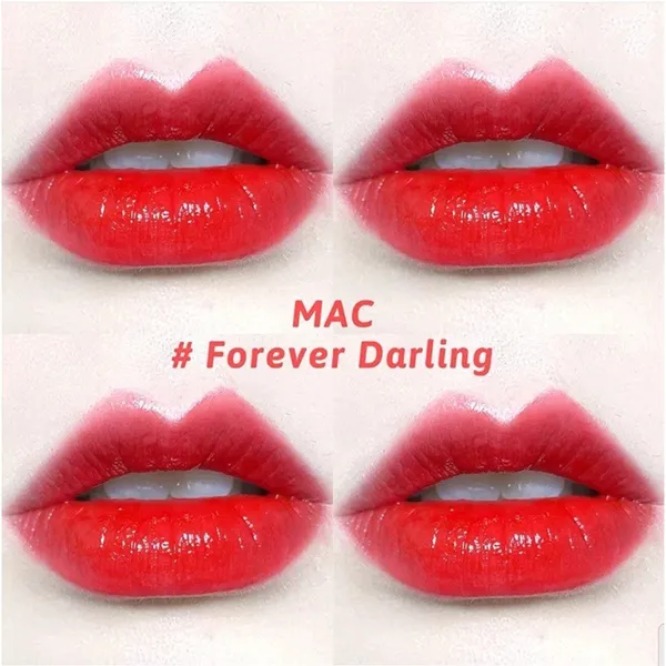 Son Kem MAC Cream Lip Stain Forever Darling Màu Đỏ Hồng Cam - Son Môi - Vua Hàng Hiệu