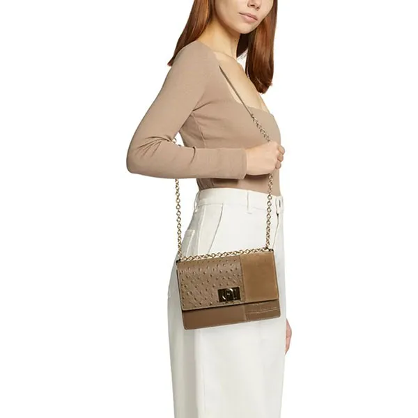 Túi Xách Furla 1927 Crossbody Mini Fango Màu Nâu