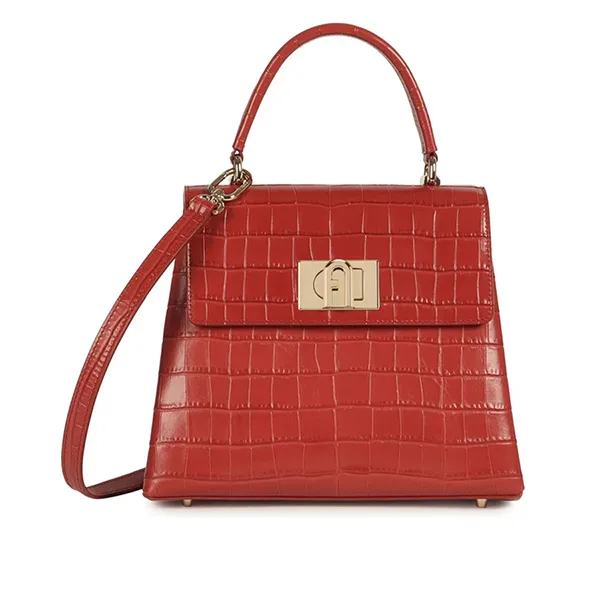 Túi Xách Furla 1927 Top Handle S Chili Oil Màu Đỏ