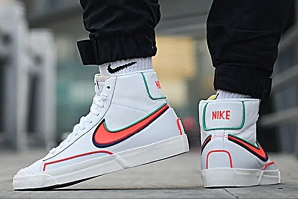 Giày Thể Thao Nike Blazer Mid 77 Infinite White Bright Crimson DA7233-102 Màu Trắng Size 40.5 - Giày - Vua Hàng Hiệu