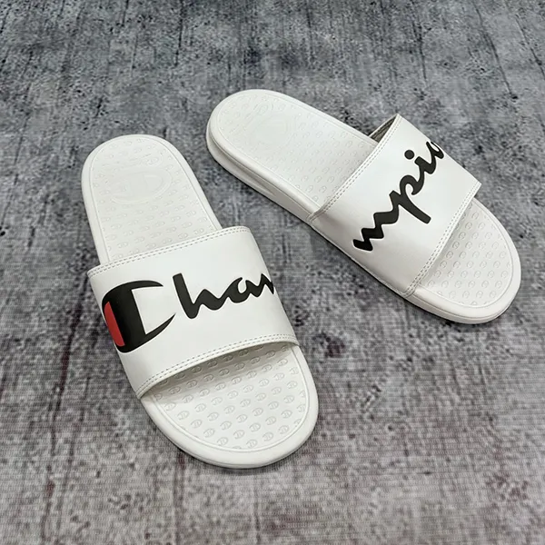Dép Champion White Silde Màu Trắng - Dép - Vua Hàng Hiệu
