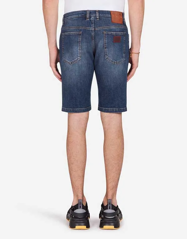 Quần Bò Nam Shorts Dolce & Gabbana D&G Stretch Denim Bermuda Shorts - Thời trang - Vua Hàng Hiệu