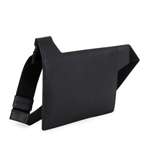 Túi Nam Dolce & Gabbana D&G Men's Flat 2-Pocket Leather Belt Bag Màu Đen - 3